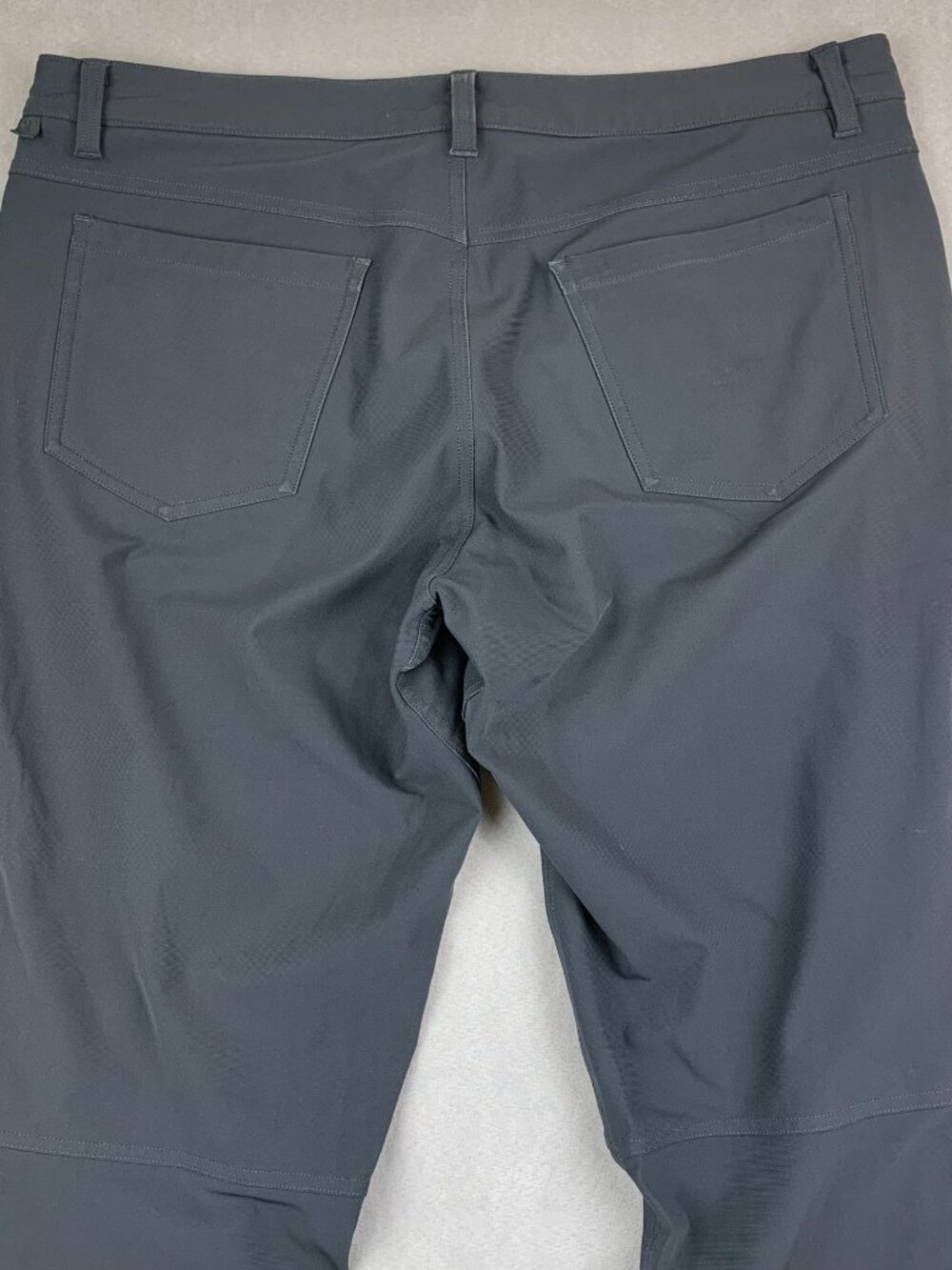 Lululemon Mens 34 Gray Chino ABC Pant Skinny Warpstreme Tapered M5593S 34x32 - Picture 7 of 10
